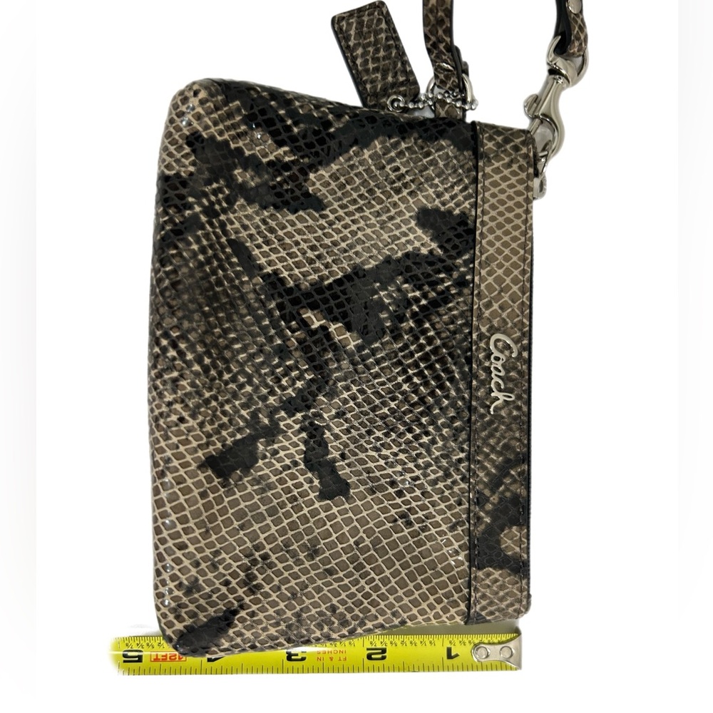 Coach Soho Embossed Exotic Madison Python Wristlet - image 3